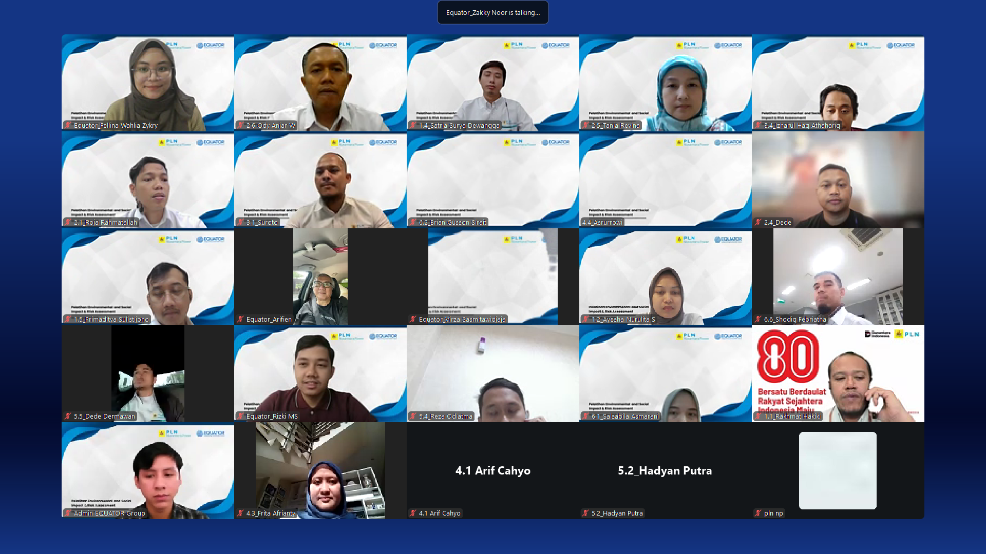 Pelatihan ESIA In-House untuk PT PLN Nusantara Power